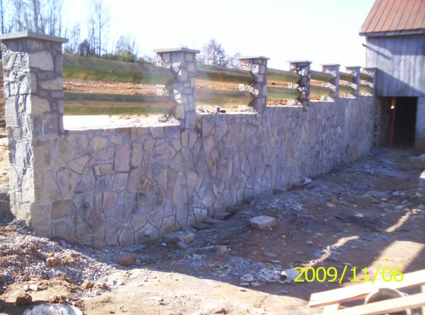 Stone Retaining Wall Example